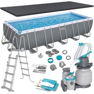 Basen ogrodowy stelażowy 640 x 274 x 132 cm 11w1 Bestway 5612B
