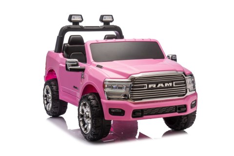 [JJ2599] Auto Ram 3500 na akumulator 2x200W 24V/7Ah ekosóra EVA LED bluetooth - różowy