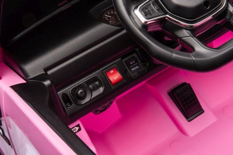 [JJ2599] Auto Ram 3500 na akumulator 2x200W 24V/7Ah ekosóra EVA LED bluetooth - różowy