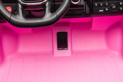 [JJ2599] Auto Ram 3500 na akumulator 2x200W 24V/7Ah ekosóra EVA LED bluetooth - różowy