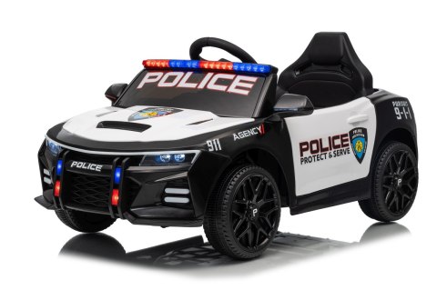 Pojazd na akumulator Policja 911 – 4x35W, 12V10Ah, pilot, LED, EVA, megafon Pojazd na akumulator Policja 911 – 4x35W, 12V10Ah, pilot, LED, EVA, megafon