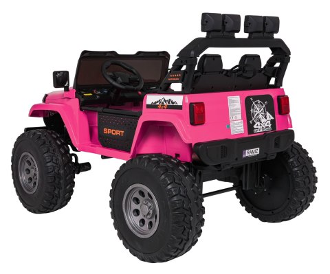 Pojazd Extreme Sport 4x4 24V 2szt aku 12V7Ah x 2 Zmienna Wielkość Różowy Pojazd Extreme Sport 4x4 24V 2szt aku 12V7Ah x 2 Zmienna Wielkość Różowy