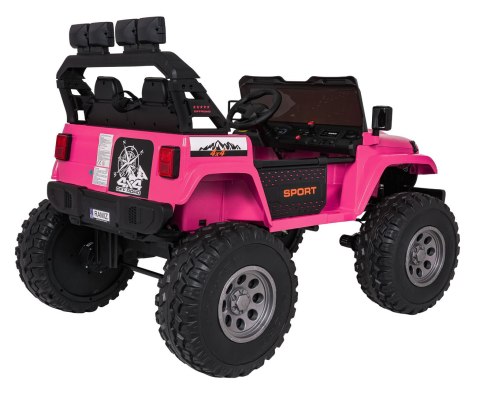Pojazd Extreme Sport 4x4 24V 2szt aku 12V7Ah x 2 Zmienna Wielkość Różowy Pojazd Extreme Sport 4x4 24V 2szt aku 12V7Ah x 2 Zmienna Wielkość Różowy