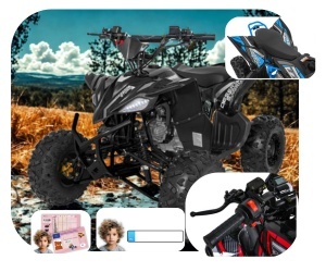 Quad Spalinowy DESERT STORM LIFT 125cc niebieski Quad Spalinowy DESERT STORM LIFT 125cc niebieski