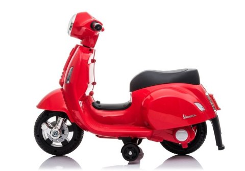 Skuter na Akumulator Vespa GTS 300 Mini Dla Dzieci Światło LED Czerwony