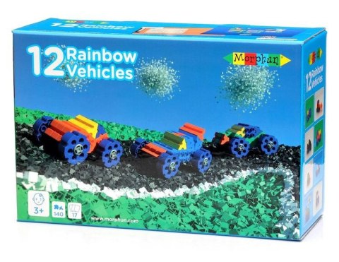 Klocki Morphun 12 Pojazdów Box - 140 elementów Rainbow 3+