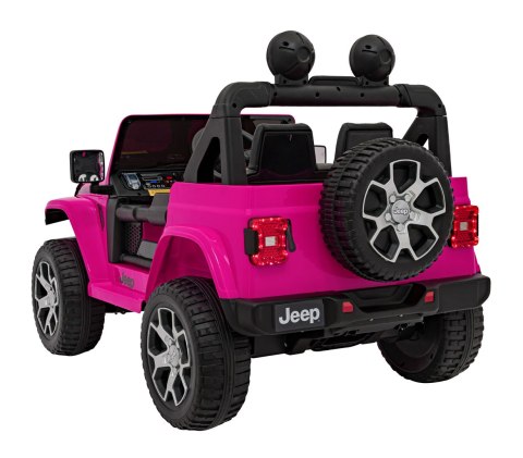 AUTO NA AKUMULATOR Jeep Wrangler Rubicon Różowy