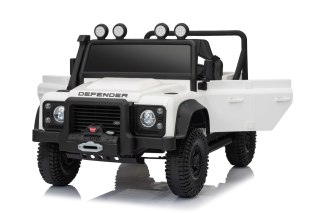 Pojazd Land Rover Defender 110 SVX Concept Biały 2x100W 24V