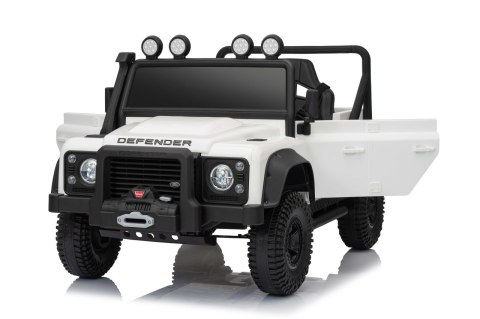 Pojazd Land Rover Defender 110 SVX Concept Biały 2x100W 24V