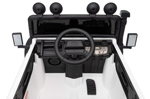 Pojazd Land Rover Defender 110 SVX Concept Biały 2x100W 24V