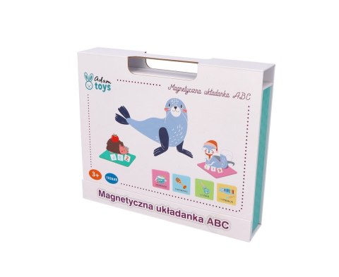 Układanka magnetyczna ABC z literkami i obrazkami - Adam Toys 3+