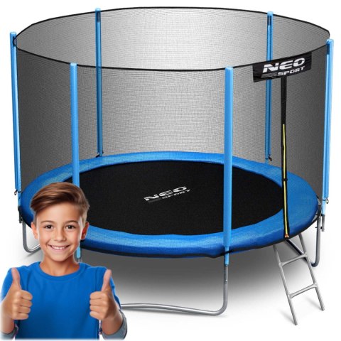 Trampolina ogrodowa 8ft/252cm siatka zewnętrzna i drabinką Trampolina ogrodowa 8ft/252cm siatka zewnętrzna i drabinką