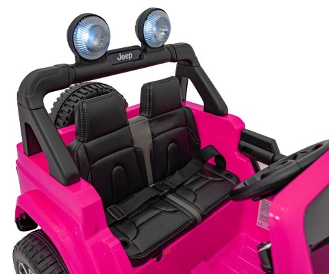 AUTO NA AKUMULATOR Jeep Wrangler Rubicon Różowy