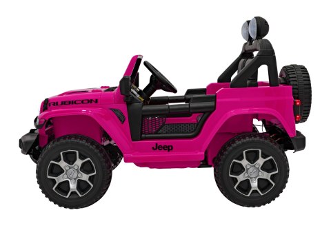 AUTO NA AKUMULATOR Jeep Wrangler Rubicon Różowy