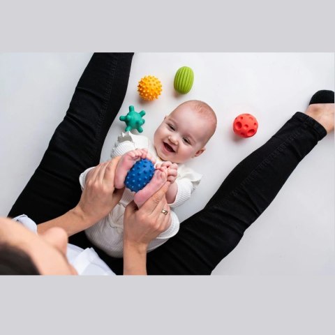 Piłeczki sensoryczne Sensorky 5 szt. pastelowe - Mom's Care 6m+