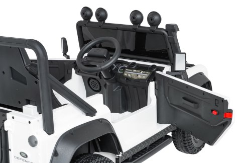 Pojazd Land Rover Defender 110 SVX Concept Biały 2x100W 24V