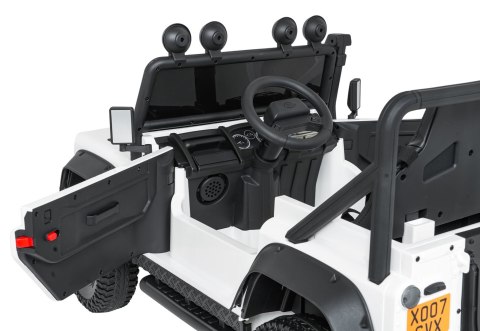 Pojazd Land Rover Defender 110 SVX Concept Biały 2x100W 24V