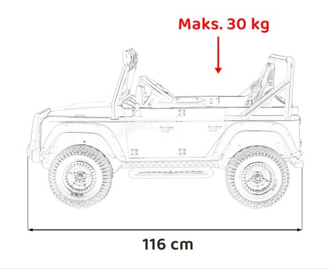Pojazd Land Rover Defender 110 SVX Concept Pomarańczowy