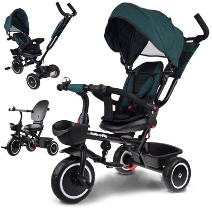 Rowerek dziecięcy trójkołowy Tiny Bike 3w1 z daszkiem OBRACANY SP0650