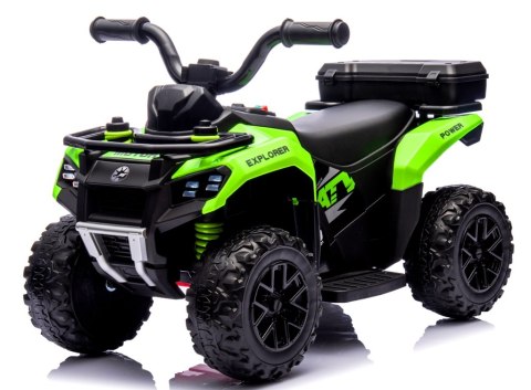 Quad J9 zielony na akumulator, quady dla dzieci muzyka światło Akumulator litowo-jonowy