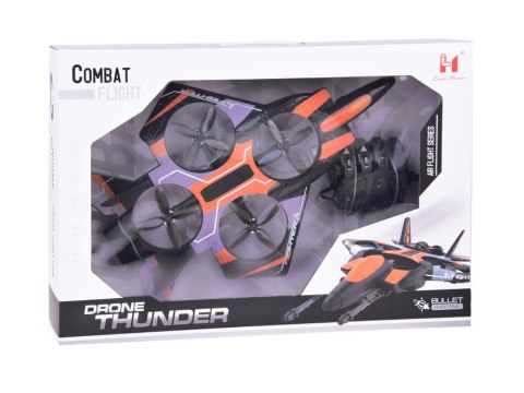 Zdalnie sterowany dron combat -pojazd latający+kolorowe diody RC0704 PO
