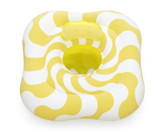 Bestway 32298 Siedzisko do nauki pływania Kwadrat Swim Safer Comfort Plush Zółte fale 76cm x 76cm