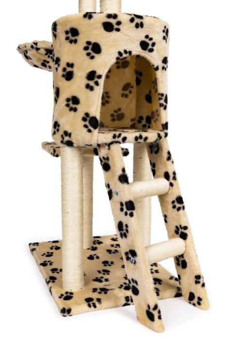 Drapak dla kota domek drzewo legowisko 138 cm XL odciski łapek Petsi