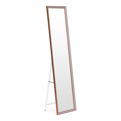 Duże lustro stojące 148 cm aluminiowa rama rozstawiane ModernHome