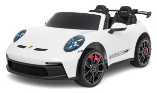 Licencjonowane Auto na Akumulator Porsche 911 GT3 24V 800W MOCY | Pilot, Białe