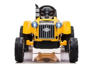 Traktor na Akumulator z Przyczepą CH9959 Światła LED Pilot Radio Żółty