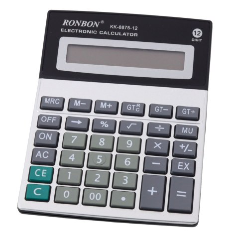 Kalkulator Biurowy Ronbon KK-8875-12 Duży Wyświetlacz 12-Cyfrowy