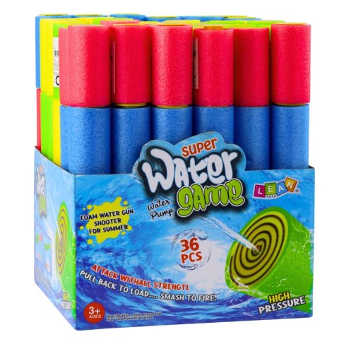 Broń Piankowa Na Wodę Pompka Tuba Wodna Kolorowa 30cm Mix