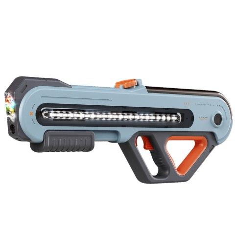 Duży Pistolet Karabin W12 Elektryczny Na Wodę LED Szary 60cm