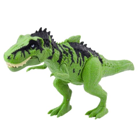 Zestaw Dinozaur Z Małymi Figurki Ruchomy Dźwięki Zielony