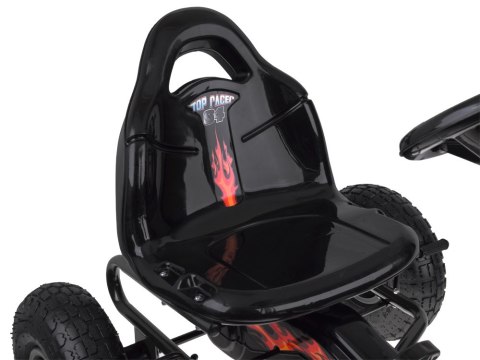 Duży gokart na pedały regulowane siedzisko pompowane koła SP0839