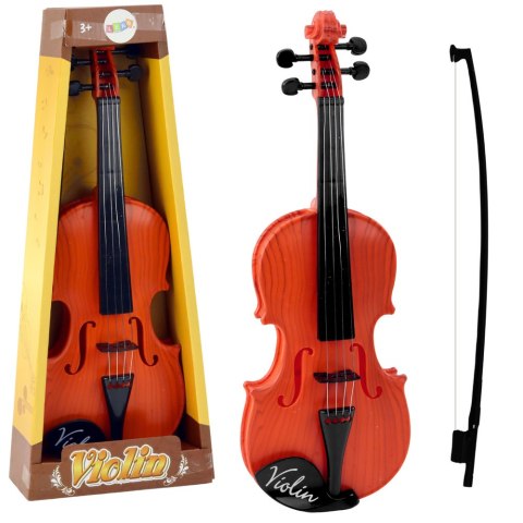 Skrzypce Instrument Dla Dzieci Smyczek Jasny Brązowy
