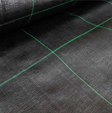 Agrotkanina Czarna 1100cm x 100m UV 135g Antychwastowa Agrowłóknina + Kotwy