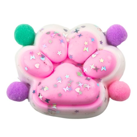 Gniotek Kocia Łapka Antystresowa Sensoryczna Squishy Gwiazdki Różowy