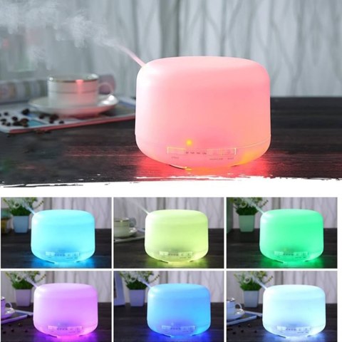 Nawilżacz Powietrza Dyfuzor Aromaterapia Lampka Nocna LED Pilot 300ml