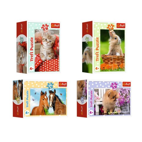 Puzzle - 54 mini - Urocze zwierzątka - Trefl 54195