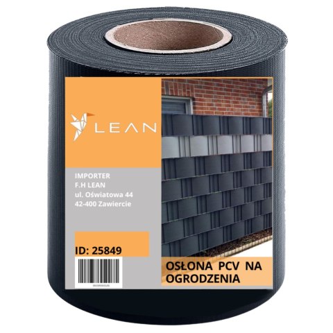 Taśma Ogrodzeniowa Ochrona UV 20 Klipsów Szara 450 g/m² 19x35m
