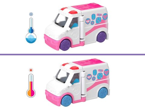 Mattel Mini Barbie Land Lalka lekarka + autko karetka pogotowia ZA6038 D