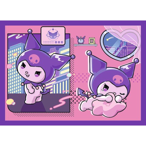 Puzzle - 4w1 (35, 48, 54, 70) - Dzień Kuromi - Hello Kitty - Trefl 34676