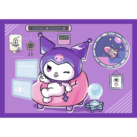Puzzle - 4w1 (35, 48, 54, 70) - Dzień Kuromi - Hello Kitty - Trefl 34676