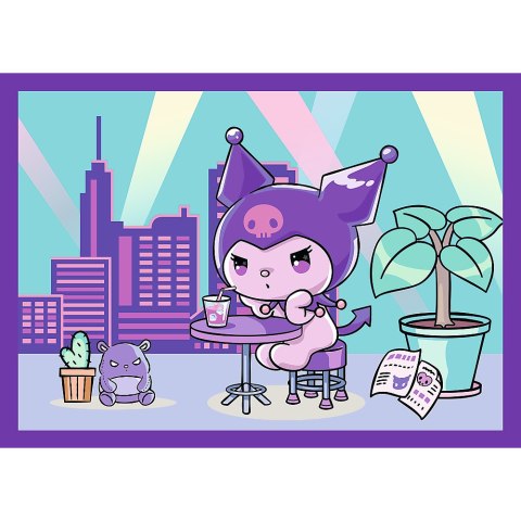 Puzzle - 4w1 (35, 48, 54, 70) - Dzień Kuromi - Hello Kitty - Trefl 34676