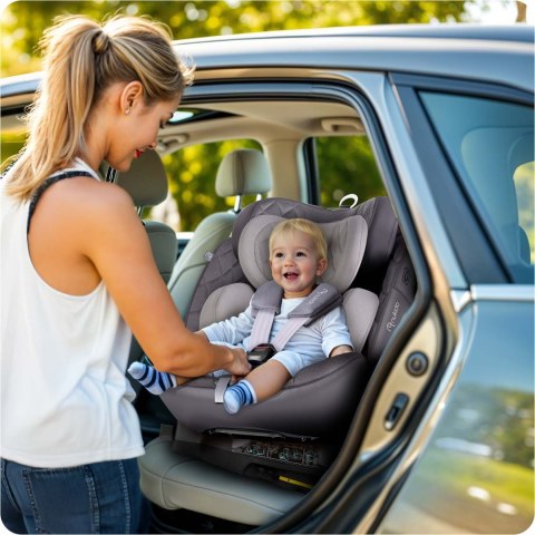 Fotelik samochodowy Nukido Prestige Line szary 0-36 kg ISOFIX