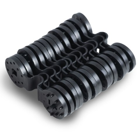 Siatka cieniująca 1,2x50m 110g/m2 + 50 zacisków szara