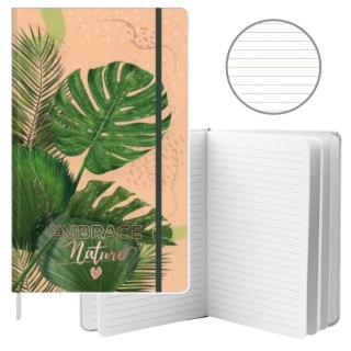 Notatnik A5/80K linia Liście Monstera