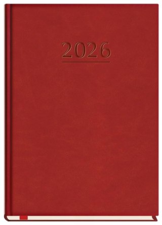 Terminarz 2026 A5 tygodniowy Popularny bordowy