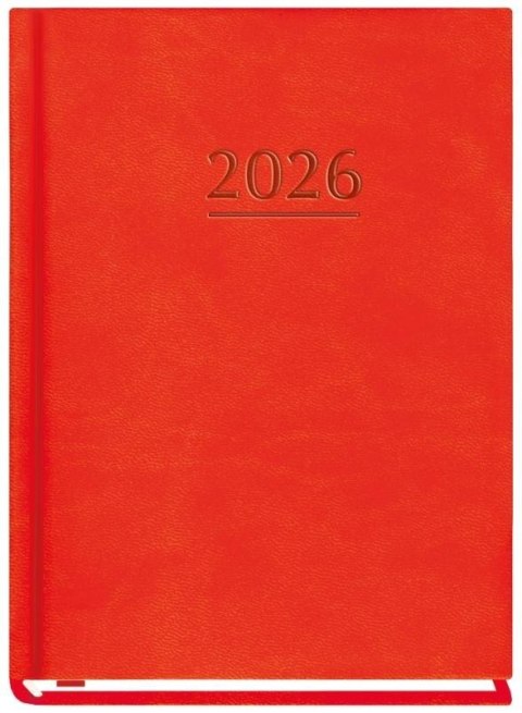 Terminarz 2026 A6 tygodniowy Ola czerwony